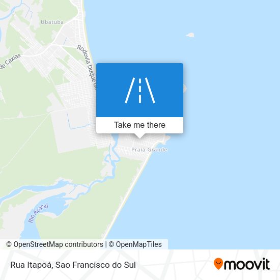 Rua Itapoá map