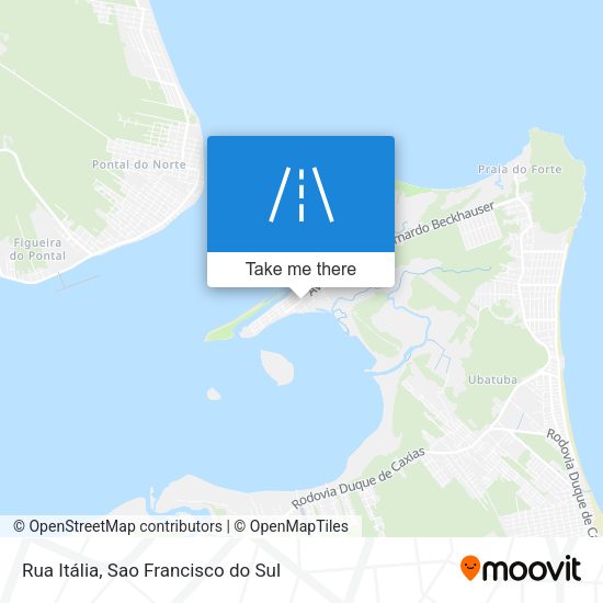 Rua Itália map