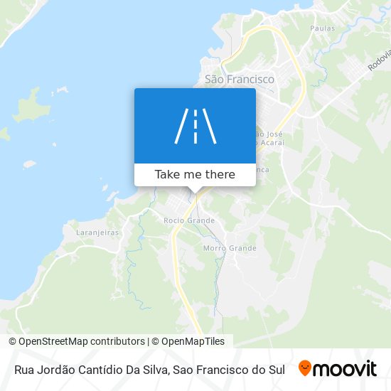 Mapa Rua Jordão Cantídio Da Silva