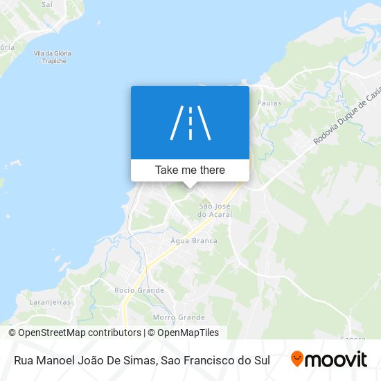 Mapa Rua Manoel João De Simas