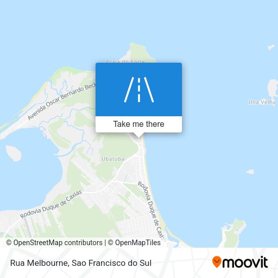 Rua Melbourne map