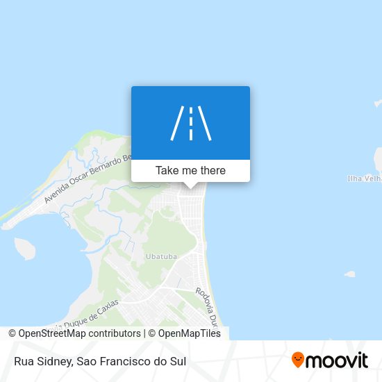 Rua Sidney map