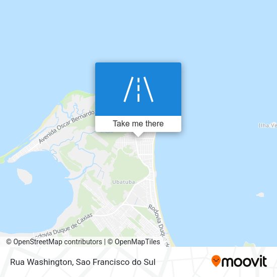 Rua Washington map