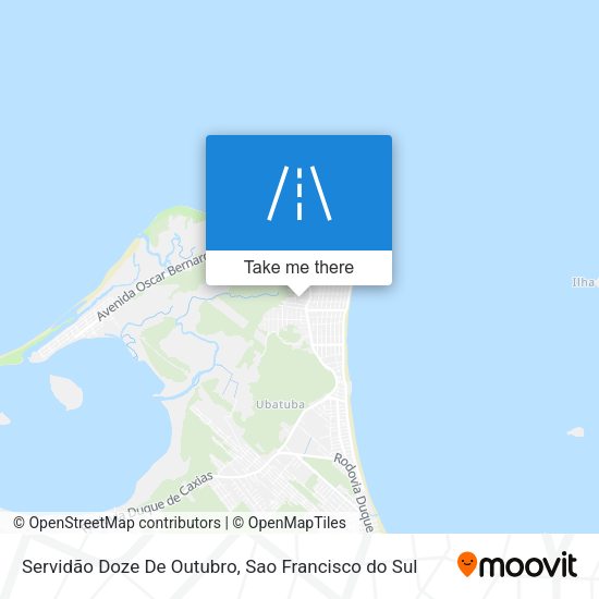 Servidão Doze De Outubro map