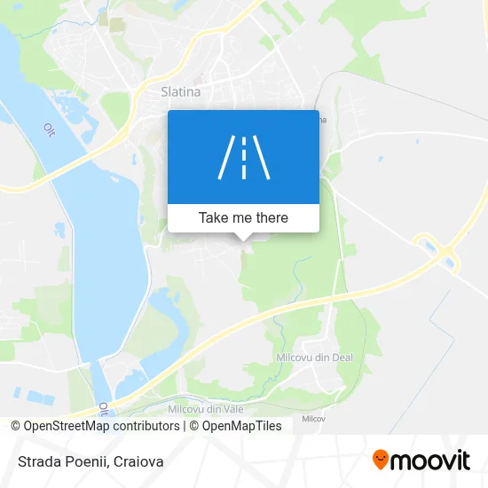 Strada Poenii map