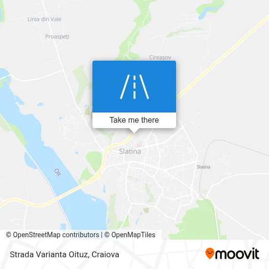 Strada Varianta Oituz map