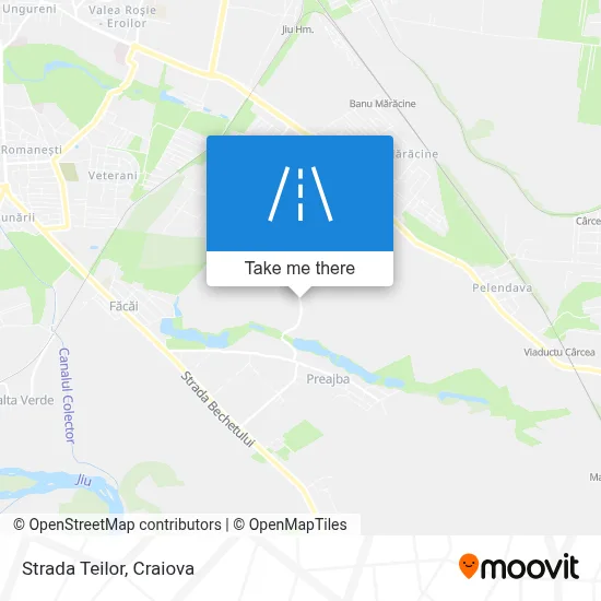 Strada Teilor map