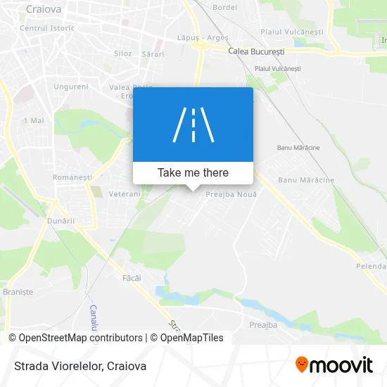 Strada Viorelelor map