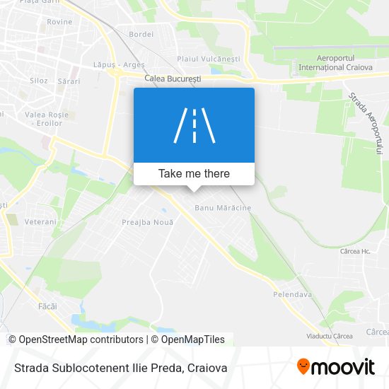 Strada Sublocotenent Ilie Preda map