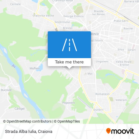 Strada Alba Iulia map