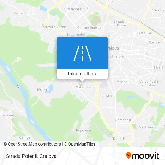 Strada Poienii map