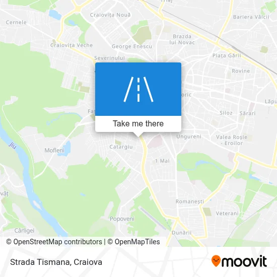 Strada Tismana map