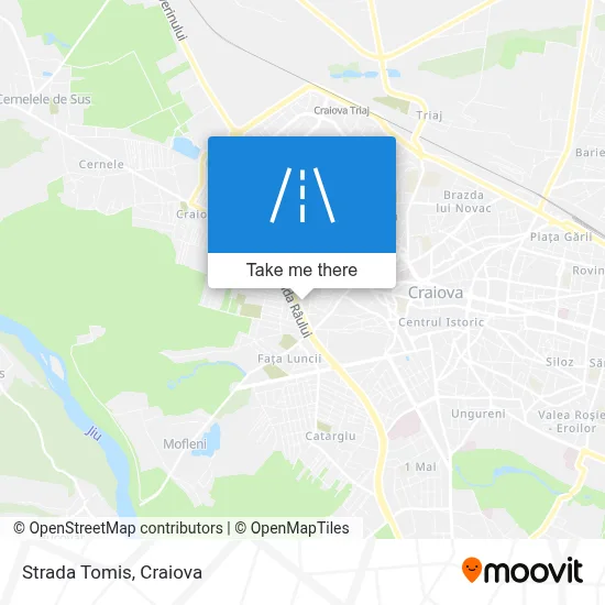 Strada Tomis map