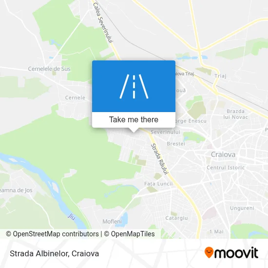 Strada Albinelor map