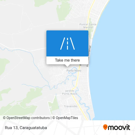 Rua 13 map
