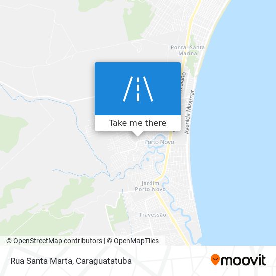 Mapa Rua Santa Marta