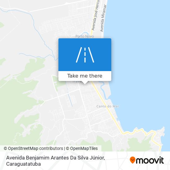 Mapa Avenida Benjamim Arantes Da Silva Júnior