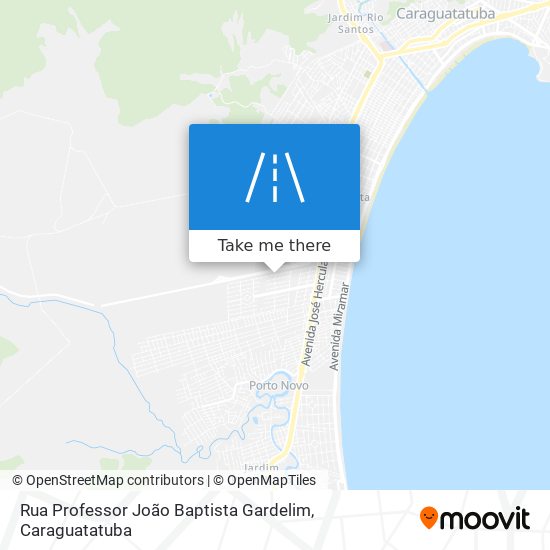 Mapa Rua Professor João Baptista Gardelim