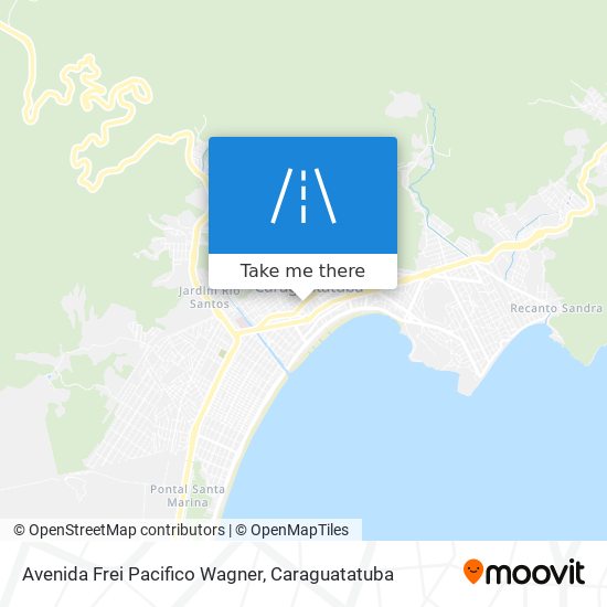 Mapa Avenida Frei Pacifico Wagner