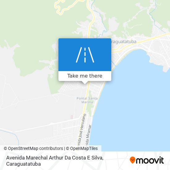 Mapa Avenida Marechal Arthur Da Costa E Silva