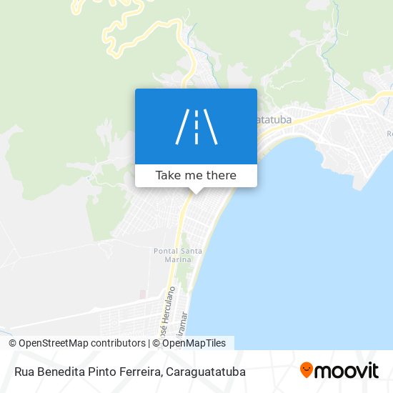 Mapa Rua Benedita Pinto Ferreira