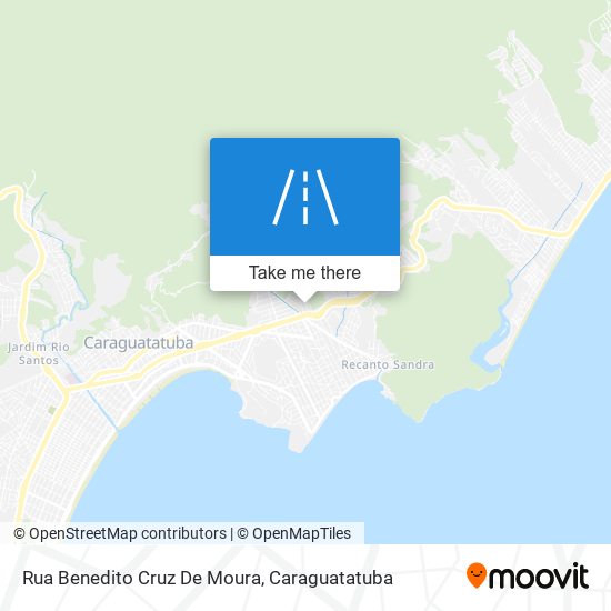 Mapa Rua Benedito Cruz De Moura