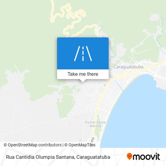 Mapa Rua Cantidia Olumpia Santana