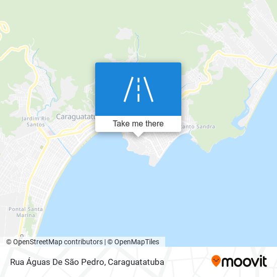 Mapa Rua Águas De São Pedro