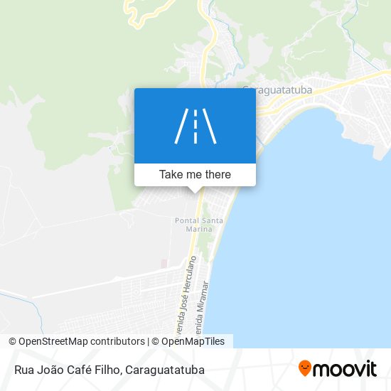 Mapa Rua João Café Filho