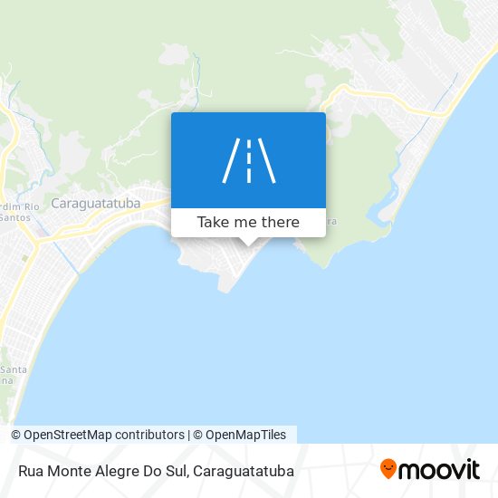 Mapa Rua Monte Alegre Do Sul