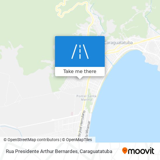 Mapa Rua Presidente Arthur Bernardes