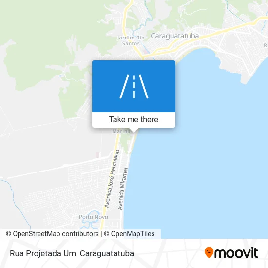 Rua Projetada Um map