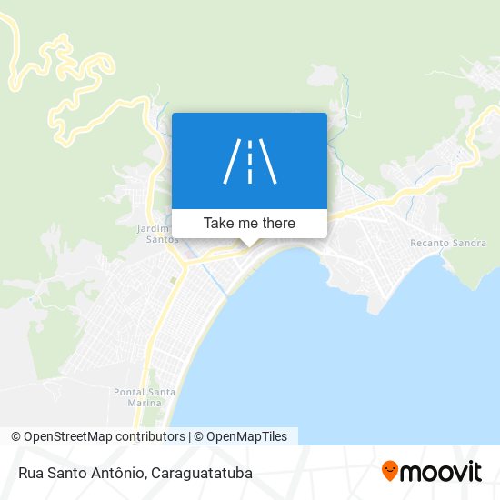 Mapa Rua Santo Antônio