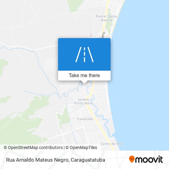 Mapa Rua Arnaldo Mateus Negro