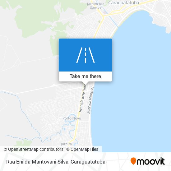 Mapa Rua Enilda Mantovani Silva