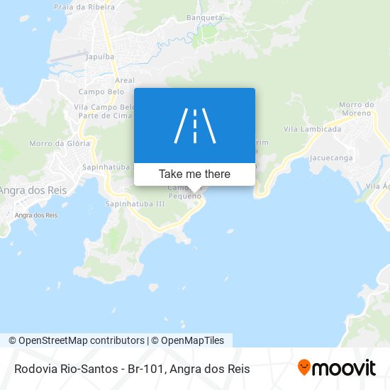 Mapa Rodovia Rio-Santos - Br-101