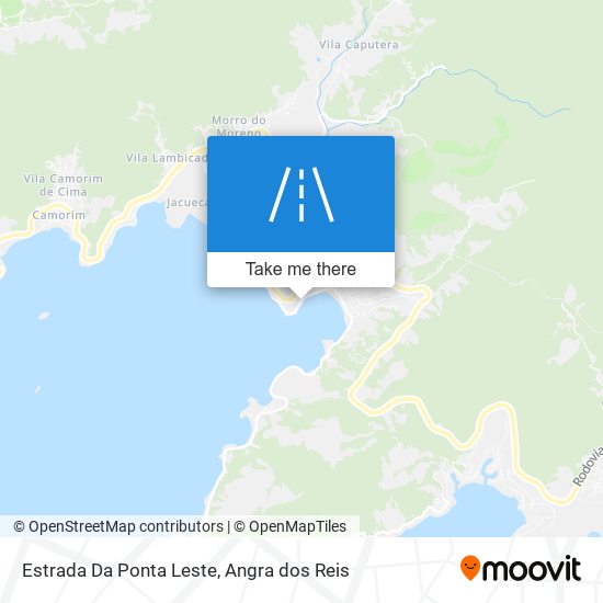 Mapa Estrada Da Ponta Leste
