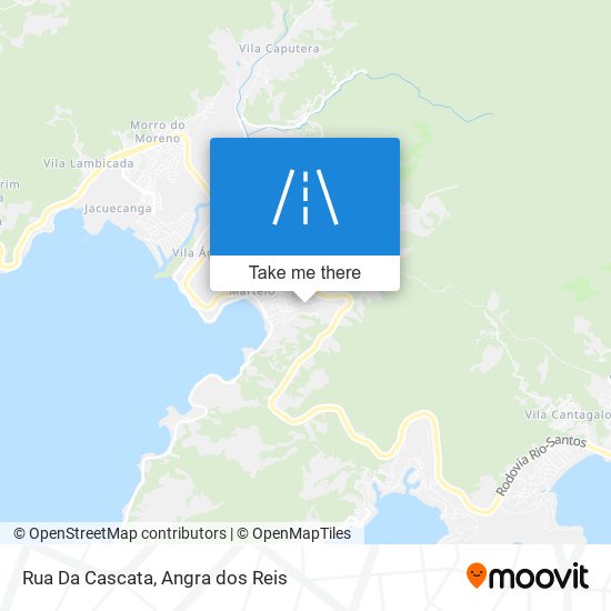 Mapa Rua Da Cascata