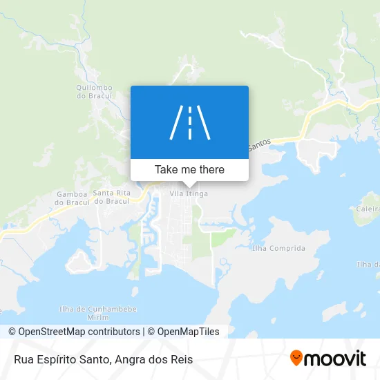 Rua Espírito Santo map