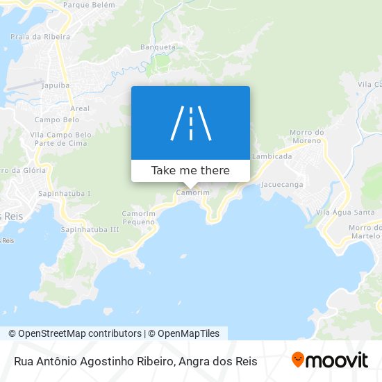 Mapa Rua Antônio Agostinho Ribeiro