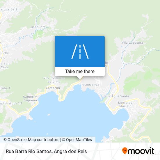 Mapa Rua Barra Rio Santos