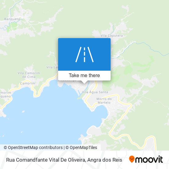 Mapa Rua Comandfante Vital De Oliveira