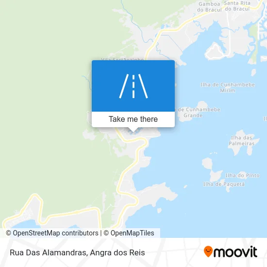 Rua Das Alamandras map