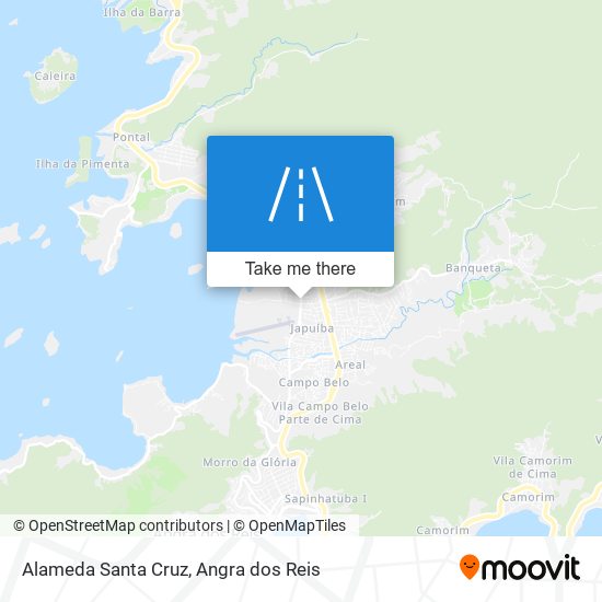 Alameda Santa Cruz map