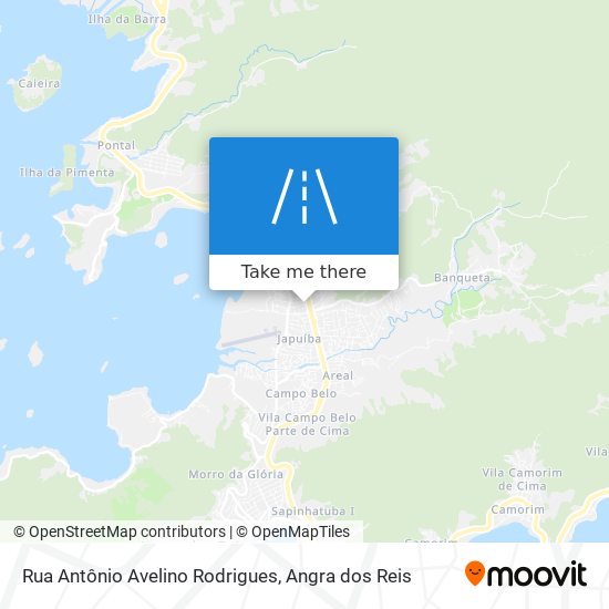 Mapa Rua Antônio Avelino Rodrigues