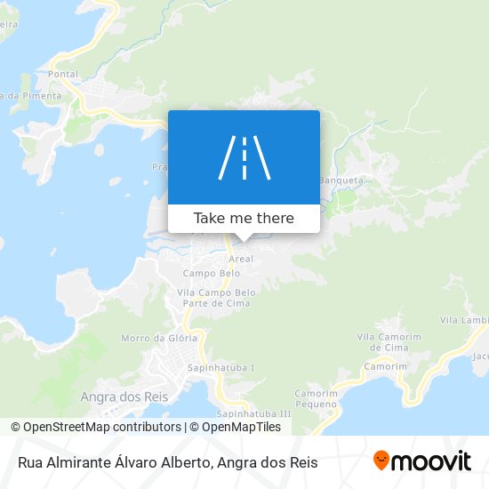 Mapa Rua Almirante Álvaro Alberto