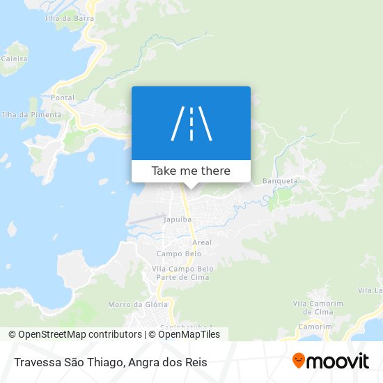 Mapa Travessa São Thiago