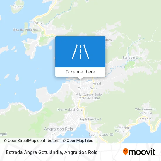Estrada Angra Getulândia map