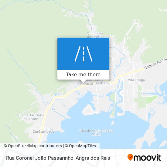 Mapa Rua Coronel João Passarinho