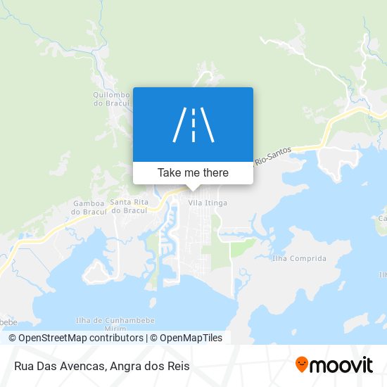 Mapa Rua Das Avencas